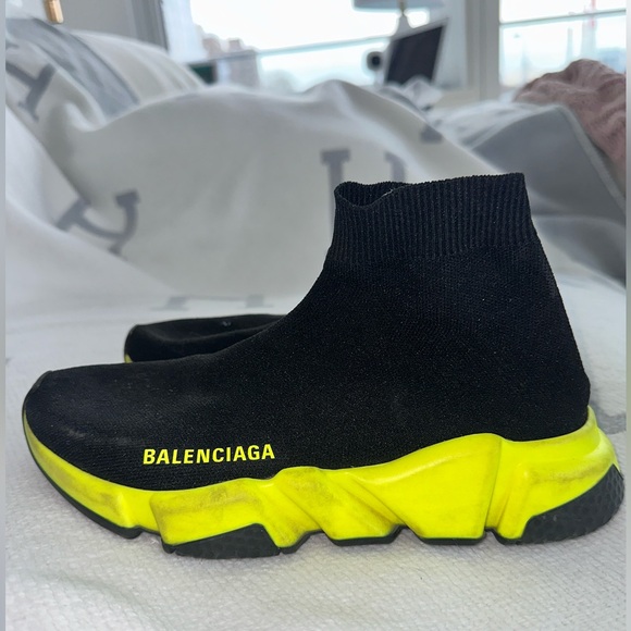 Balenciaga Women’s Speed Knit High Top Sneakers - Picture 1 of 3
